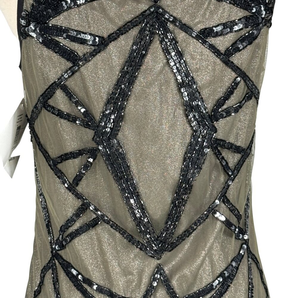 ✨ NWT Mark & James by Badgley Mischka Art Deco Sequin Dress | Size Small | $495 - Picture 6 of 14
